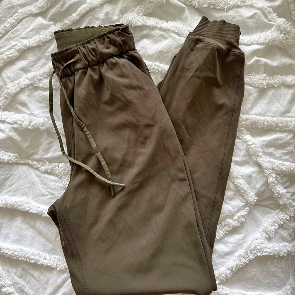 Olive Green LULULEMON Joggers